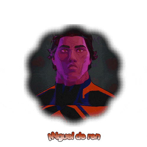 a picture of a person with the name miguel de ron on it