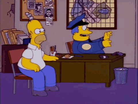 Simpsons Ignoring GIF - Simpsons Ignoring Simulating GIFs