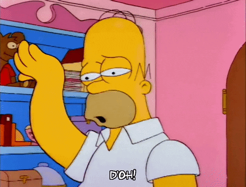 Doh Homer Simpson GIF - Doh Homer Simpson Facepalm GIFs