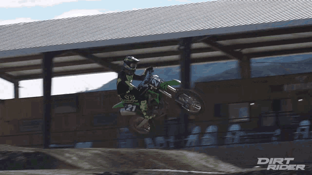 Big Leap Dirt Rider GIF - Big Leap Dirt Rider Kawasaki Kx250 GIFs