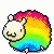 Jumping Rainbow Sheep GIF - Jumping Rainbow Sheep Rainbow GIFs
