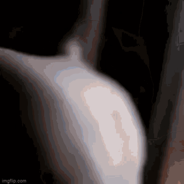 a close up of a person 's butt in the dark .