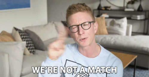Were Not A Match Dating GIF - Were Not A Match Dating Not Compatible GIFs