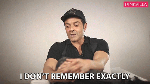 I Dont Remember Exactly Bobby Deol GIF - I Dont Remember Exactly Bobby Deol Pinkvilla GIFs