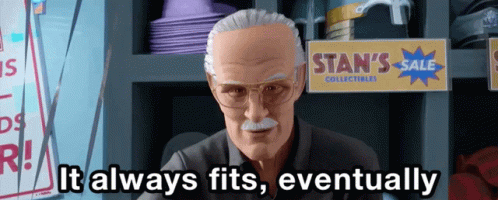 Stan Lee It Always Fits Eventually GIF - Stan Lee It Always Fits Eventually It Always Fits GIFs