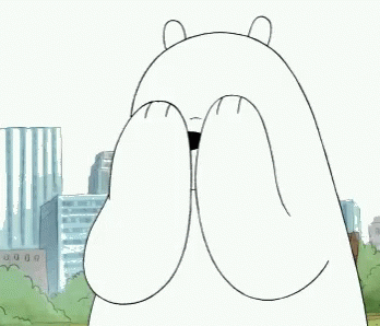 We Bare Bears Ice Bear GIF - We Bare Bears Ice Bear Covering GIFs