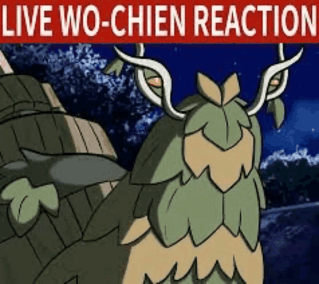 a cartoon owl with horns is standing next to a barrel and a sign that says live wo-chien reaction .