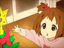 メリークリスマス けいおん! GIF - K On Excited Anime GIFs
