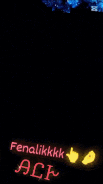 a black background with the words fenalikkkk acf written in red