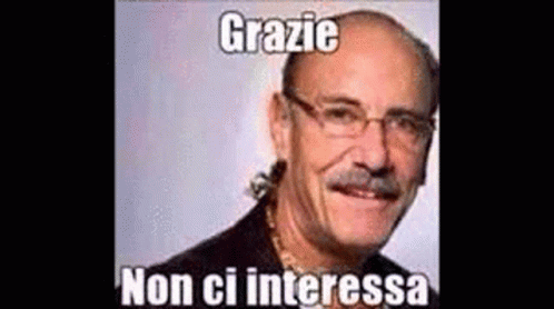 Not Interested Grazie Non Ci Interessa GIF - Not Interested Grazie Non Ci Interessa Interessante GIFs