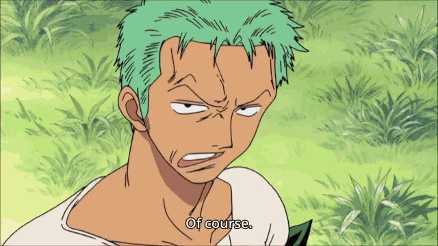 a cartoon drawing of a man with green hair making a funny face