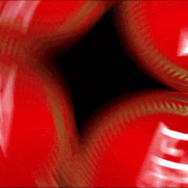 a blurred image of a red ball with the word everlast written on it