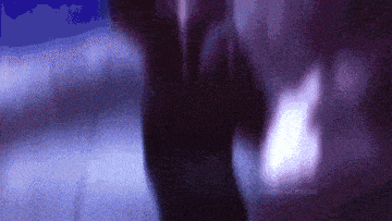 a blurry picture of a person with a blue sky in the background and a purple background that says eternal moons