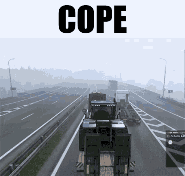 Cope Euro Truck Simulator GIF - Cope Euro Truck Simulator Euro Truck Simulator2 GIFs