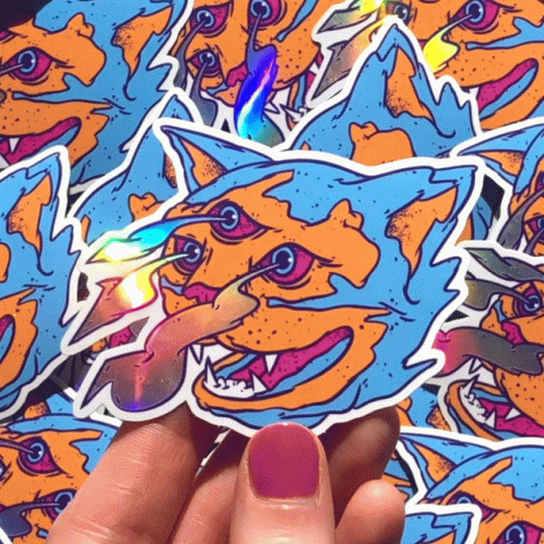 Cat Stickers GIF - Cat Stickers Rainbow GIFs