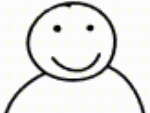 a close up of a person 's face with a smiley face .