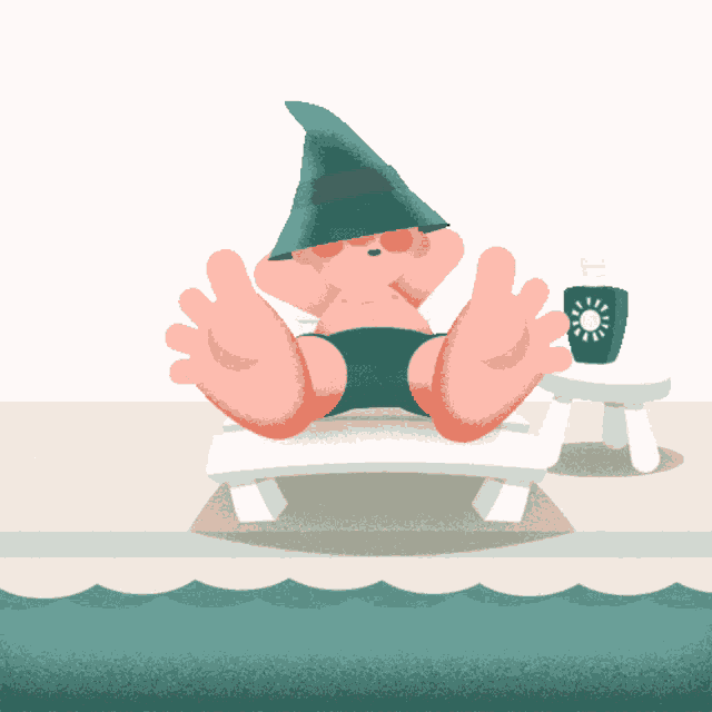 Tiny Wizard Tiny Wizard Studio Sticker Tiny Wizard Tiny Wizard Studio Sunbathing Discover