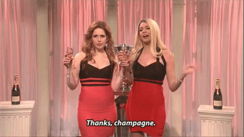 Cheers GIF - Snl Champagne Thanks GIFs