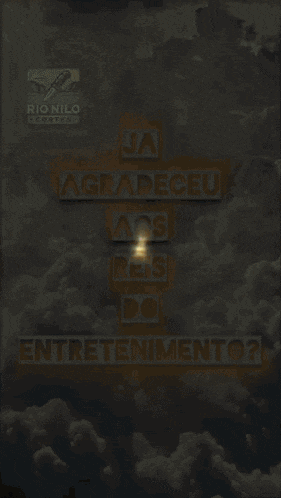 a rio nilo logo is displayed on a dark background