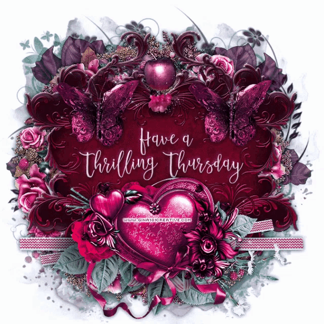 a greeting card that says have a thrilling thursday on it