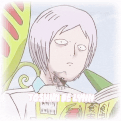 a drawing of a man with the name toshiki delynn