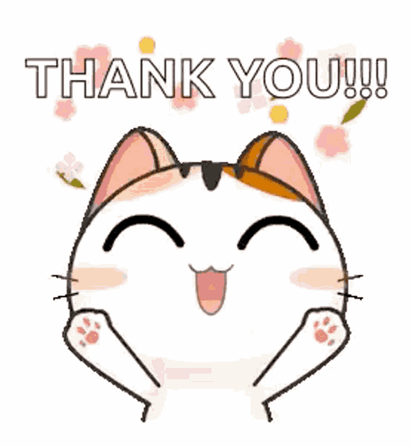 a cat is saying thank you with its paws in its mouth .