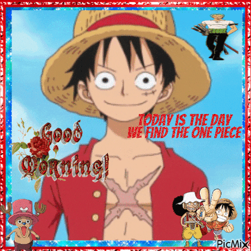 a picture of monkey d luffy from one piece