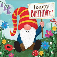 Happy Birthday Gnome GIF - Happy Birthday Gnome GIFs