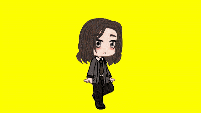 a cartoon of a person laying on their back with a yellow background