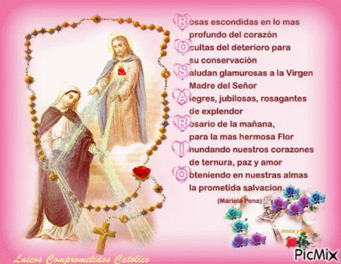 Santo Rosario Rosas Escondidas GIF - Santo Rosario Rosas Escondidas Holy Rosary GIFs