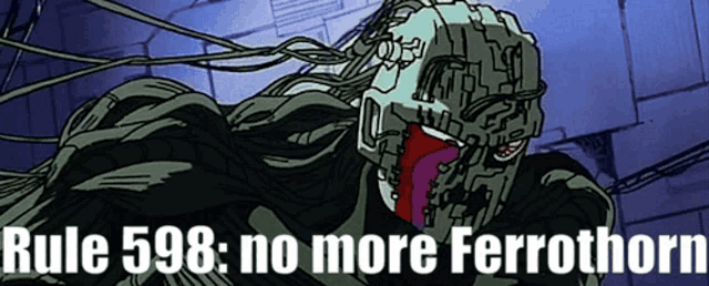 rule 598 : no more ferrothorn is displayed on a poster