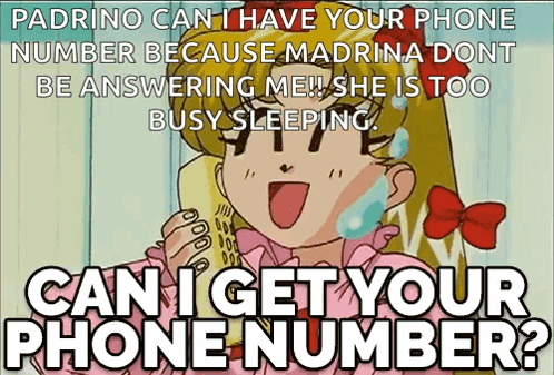 Phone Number Call Me GIF - Phone Number Call Me Sailor Moon GIFs