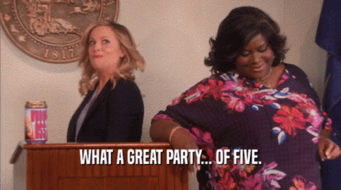 What A Great Party Parks And Rec GIF - What A Great Party Parks And Rec Leslie Knope GIFs