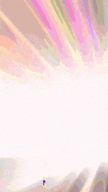 a colorful background with the letter k in the lower right corner