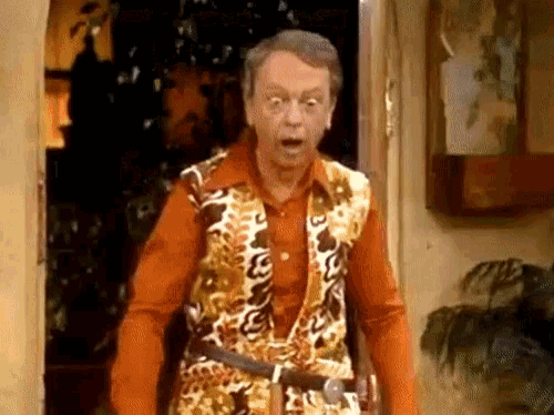 Mr Furley Shocked GIF - Mr Furley Shocked Come Here GIFs