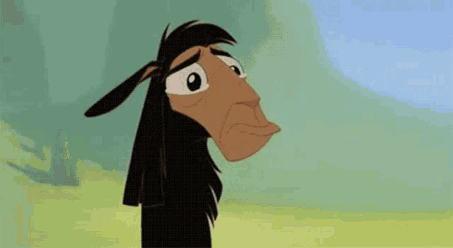 a cartoon of a horse with its mouth wide open