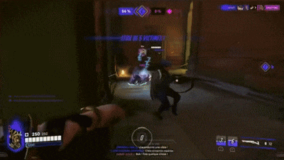 a person is playing a video game and pointing at something