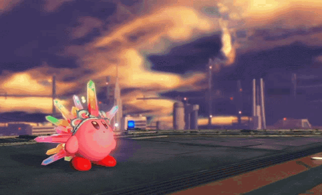 Kirby And The Forgotten Land Kirby GIF - Kirby And The Forgotten Land Kirby Final Boss GIFs