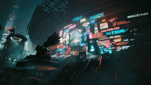 Cityscape Cyberpunk 2077 Phantom Liberty GIF - Cityscape Cyberpunk 2077 Phantom Liberty Advertising GIFs