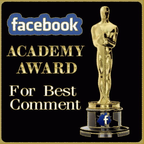 Facebook Academy Award GIF - Facebook Academy Award Best Comment GIFs