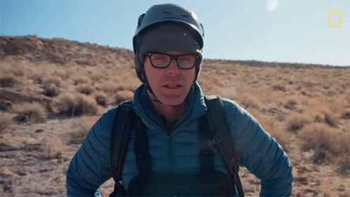 Nope Bobby Bones And Caitlin Parker Descend A Cliff GIF - Nope Bobby Bones And Caitlin Parker Descend A Cliff Running Wild With Bear Grylls GIFs