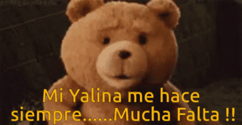 Yalina Mucha Falta GIF - Yalina Mucha Falta Bear GIFs