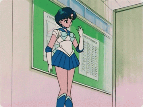 Sailor Merury Anime GIF - Sailor Merury Anime Thinking GIFs