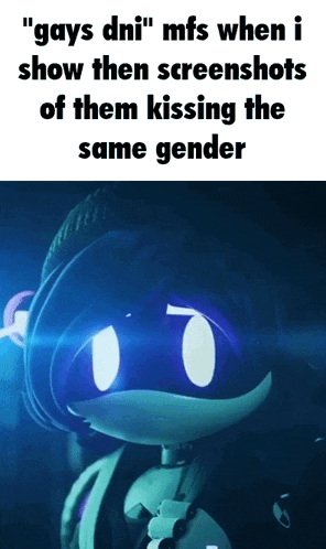 a picture of a robot with the caption " gays dni "