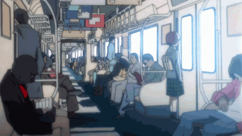 Train Anime GIF - Train Anime Commute GIFs
