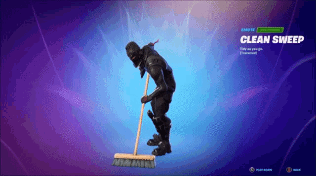 Fortnite Black Knight GIF - Fortnite Black Knight Clean Sweep GIFs