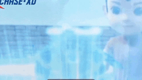 a bull with horns is in a red circle on a blue background with a man in the background .