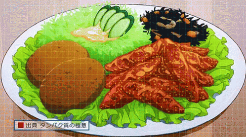 ??? GIF - Anime Food Protein GIFs
