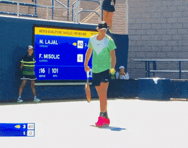 men 's qualification singles 1st round m. lajal vs f. misolic