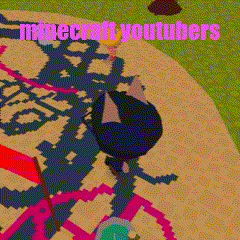 a picture of a video game with the words minecraft youtubers written on it